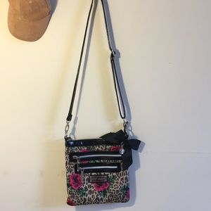 Betsey Johnson Two Zip Crossbody Bag